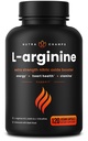 NutraChamps L-Arginine Suplemento 1000mg + L-Citrulline 250mg &amp; Beet Root – Nitric Oxide Booster for Heart Health, Energy & Stamina – Extra Strength Amino Acid Complex – 120 Vegan Capsules