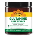 Country Life Glutamine Pure Powder - 5000mg L-Glutamine - Muscle Tissue, Gut Health, Immune Support - Gluten-Free Certified - Ideal Pre/Post Workout Amino Acid Suplemento, 55 Servings, 9.7oz