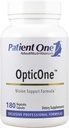 Pacientes One OpticOne tención Suplemento para apoyar la función de salud y visión del nervio óptico* tóxico con vitaminas A y E, Lutein, ALA y Más Silencio 180 cápsulas