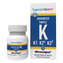 Fuente superior Advanced Triple K - Bone Health & Strength Support Suplemento - Immunity Support Formula with Vitamins K1 & K2 - Vitamin Aids Calcium Absorption - 30 Instant Dissolve Tablets