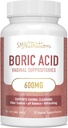 Boric Acid Suppositories for Women TEN 600mg Silencio for pH Balance, Vaginal Odor ' Itching TEN Feminine Intimate Health Supplement with Boric Acid ' Aloe Vera TEN Unscented " Free of Artificial Dyes ← 30 Conde
