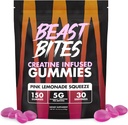 BEAST BITES - Critina Infused Gummies - 5g Crepure Creatine Monohydrate Por Serving - NSF Certified for Sport - 30 Servings