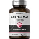 Piping Rock Yohimbe Suplementos para Hombres Silencio 180 Capsules ← Max Concentrated Extract  with Pausinystalia Yohimbe ← Non-GMO, Gluten Free Supplement