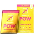 EBOOST POW Natural Pre Workout Powder - 15 Packets, Tropical Punch - Preworkout Energy Booster Gym Supplement Drink Mix for Hombre and Women - Performance, Joint Mobility Support - Gluten-Free