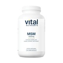 Nutrientes vitales - MSM 1000 mg - Forma natural de azufre orgánico - 240 cápsulas