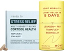 Conjunto " Conjunto de Alivio de Estrés " Salud Cortisol " Movilidad Conjunta con Ashwagandha, L-theanine, Magnesium, Tamaflex® Turmeric, y Pea Silencio " Suplementos Conjuntos Pack