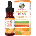 MaryRuth Organics USDA Vitamina Orgánica D3 Liquid Drops for Kids TEN 640 UI Vitamina D3 Por Serving TENIDO Kids Immune Support & Bone Health Supplement TEN Formulated for Ages 4-13 TEN 0.5oz ANTE 30 Servings