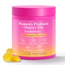 BURMINY Su Juicy Feminine Probiotics Gummies, Premium Feminine Balance Probiotics with Slippery Elm for Women's pH Balance and Freshness – Support Daily Wellness & Comfort 60 Pineapple Gummies