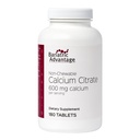 Bariatric Advantage Citrate de Calcio No Chewable - para pacientes de Cirugía Bariat - 600 mg Calcio Por Servir con Vitamina D3 - Suplementos Minerales - 180 Tablas
