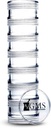7 Day Medicine Pill Organizer - Caja de píldoras fijas -Fits Tablas pequeñas y suplementos de vitaminas - Mantener su medicina diaria organizada en un lugar - extra pequeño - claro