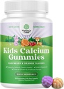 Natures Craft Tasty Kids Calcium Gummies - Vitamina D &amp; Calcium Gummies for Children - Vitamina con &amp; D para el desarrollo del hueso muscular Gelatin-Free Kosher Childrens 30ct (1 Pack)
