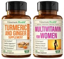 Suplemento Turmérico y Ginger Root Joint Support Suplemento &amp; Complete Multivitamin for Women