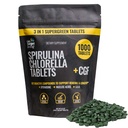 On Target Living Spirulina Chlorella + CGF tención 1000 Supergreen Tablets ← Vegan Silencio Immune Apoyo Silencio Alto en Protein Silencio Alkalyzing ← Nutrient Dense Silencio Energía Silencioso
