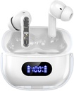 Auriculares Bluetooth inalámbricos P1 PRO, Auriculares inalámbricos con Lámparas claras Ear Buds, Asiento cómodo, IPX7 Waterproof Long Battery Life, 30H Playtime para entrenamiento deportivo