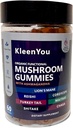 Lion's Mane " Ashwagandha Suplemento Gummies - Suplemento completo de hongos para el apoyo cognitivo e inmunitario, Vegan Blend con Reishi, Cordyceps - Low Carb, 60 Gummies de hongo orgánico