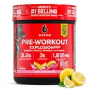 Polvo de seis estrellas para hombres y mujeres, limonada rosa (30 piezas) - Preworkout Explosion 2.0 Energy Powder Drink Mix with Beta-Alanine &amp; Caffeine - Sports Nutrition Supplement Products
