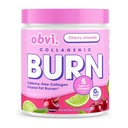 Obvi Collagenic Burn Powder ¦ Collagen Peptide Blend with GBB, Ashwagandha & Green Coffee ¦ Boosts Metabolism, Energy, and Wellness ← Soporta Skin, Hair, Nails, Joints  durable Cherry Limeade 25 Servings
