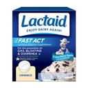 Lactaid Fast Act Lactose Intolerance Relief Chewables with Natural Lactase Enzyme to Prevent Gas, Bloating & Diarrhea Debido a Lactose Sensitivity, On-the-Go, Vanilla Twist Flavor, 60 x 1 ct