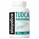 STAY ALIVE TUDCA Capsules 500mg, Tauroursodeoxycholic Acid Bile Salts, 90 Conde, Non-GMO & Gluten Free TUDCA Supplement for Hombre and Women