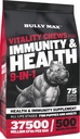 Bully Max Dog Chews & Multivitamin Treats for Puppy &amp; Adult Dogs - 75 Soft Chews, Dog Supplements & Vitamins for All Breeds - Skin, Coat, Brain, Heart, Digestive Health, Immunity, Joint Support