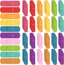 Bandajes para niños de 600 piezas A prueba de agua a granel Bandas transpirables Neon Colorful Bandas flexibles Colores surtidos Protección flexible Carrera de perros Scrapes y corte de luz
