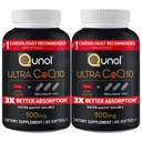 Qunol Ultra CoQ10 100mg 3X Mejor Absorción Agua Patenada y grasa Soluble Suplemento Natural Forma Coenzima Q10 Antioxidante para Paquetes de Salud del Corazón Softgels, 120 Cuenta