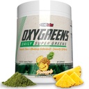 EHP Labs OxyGreens Super Greens Powder - Spirulina & Chlorella Superfood, Green Juice Powder & Greens Suplementos con Fibre Prebiótico, Antioxidantes & Immunity Support, 30 Serves (Pineapple)