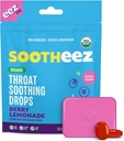 Sootheez Orgánica de Gargantillas para Adultos, Berry Lemonade, 25 Conde, Refillable, Grandes gotas de corte que Sooth Sore Throats