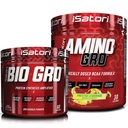 iSatori Bio-GRO Sintesis de proteína Amplificador - Desarrollado (60 Servings) & iSatori Amino-GRO BCAA Powder - Limonada Frosted (30 Servings)