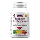 ANDREW LESSMAN Andrew's Five Favoritos 240 Capsules - Proporciona 200mg Cada una de Coenzyme Q-10, Resveratrol, EGCG, Pomegranate and Alpha Lipoic Acid, Powerful Anti-Oxidant Support, No Additives
