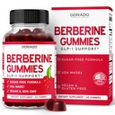 Berberine Gummies with Ceylon Cinnamon (1,200mg) Premium Sugar-Free Ceylon Cinnamon Suplemento para adultos - Terceros testados, No GMO &amp; Hecho en EE.UU. - 60 Con Chewable Gummies