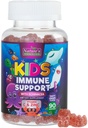Niños de apoyo inmunológico Suplemento Gummies - Daily Childrens Vitaminas C, Zinc &amp; Echinacea - Gummy for Kids Immunity Support, Ages 4 and Up, Natural Berry Flavor, Non-GMO, Gluten-Free & Vegan - 90 Gummies