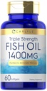 Carlyle Triple Strength Omega 3 Fish Oil TENIDO 1400mg TEN 60 Softgels Silencio No-GMO, Gluten Suplemento Gratis