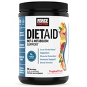 Factor de fuerza Ayuda a la dieta Polvo, Metabolismo Booster &amp; Dieta Suplemento de apoyo para la masa corporal magra con 15x Más Cromo Absorbable, Refreshing " Delicious, Frutas tropicales, 30 Servimientos