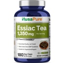 NusaPure Essiac Tea 1350 mg 180 Veggie Caps (Vegetariano, No GMO)