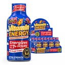 Vitamin Energy B12 11,000% Extra Strength Energy Shot Açaí Pomegranate 12 Pack, 260mg Natural Caffeine, B12 &amp; B6, Nootropic Focus, Vitality, Zero Sugar, Gluten-Free, Vegan, Kosher, 1.93 fl oz