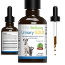Pet Wellbeing Urinary Gold for Cats - Vet-Formulated Multi-Herb Urinary Tract Support - Feline Bladder Health &amp; Urinary System Wellness - Holistic Cat Supplement - Liquid Formula 2 oz (59ml)