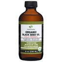 Aceite de semilla negro orgánico - USDA Certified Cold Presionado de vidrio botella más 1.5% Timoquinone 3X fuerza turco negro Cumin Nigella Sativa no GMO 100% puro aceite de color negro (8oz botella de vidrio)
