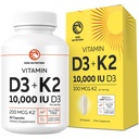 Vitamina D3 K2 5000 UI para Sistema Inmuno, Bonos Fuertes " Apoyo a los dientes Silenciosos Vit D3 125mcg, Vitamin K2 MK7 100mcg, Calcium 210mg " BioPerine ← Tested 3rd-Party, Non-GMO ANTE 60 cápsulas (2 Month Supply)