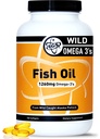 TGS Triple Strength Omega 3 Fish Oil Supplement - 1260mg EPA DHA for Men &amp; Women - Burpless, Omega Puro 3 Fatty Acids from Wild Alaska Pollock in Triglyceride Form - 180 Capsules, 90 Servings