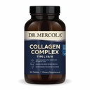 Complejo Dr. Mercola Collagen - Soportes Skin &amp; Connective Tissue - Tipos I, II & III Collagen - Non-GMO, libre de gluten &amp; Soy-Free - 90 Tablets (30 Servings)