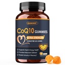 ZEBORA CoQ10 200mg Gummies, Coenzyme Q10 para el soporte de salud del corazón &amp; inmunológico, potente antioxidante, boostos de energía, sabor natural naranja, no GMO, 90 Gummies
