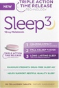 NB Sleep3 Triple Tiempo de Acción Lanzamiento de Melatonin Sleep Aid, 10mg, máxima fuerza, libre de drogas, 120 Tri-Layered Tablets, con L-Theanine