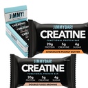 JiMMYBAR! Creatine Protein Bar - 5g of Creatine Monohydrate + 20g Protein - High Protein Snack - Supports Muscle Growth, Strength & Recovery - Real Food Energy Bar for Athletes  6 Chocolate Peanut Butter + 6 Fudge Brownie Variety Pack (12 Bar)