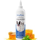 Itch Relief Ear Cleaner for Dogs & Cats Natural Gentle Formula with Manuka Honey & Green Tea - Triple lavado botánico para la prevención de la infección, PH Balanced No-Sting 8.45 oz