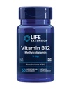 Vitamina B12 Metilcobalamina, Suplemento de Salud Nerve, Apoyo Cognitivo, Vitamina Energética, Metilcobalamina B12, 5 mg, Dessolamiento rápido, Libre de gluten, No GMO, Vegetariano, 60 lozenges