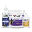 Zymox Enzymatic Ear Wipes, Ear Cleanser, & Otic Plus Ear Solution Hydrocortisone Gratis para perros y gatos - Product Bundle - for Dirty, Waxy, Smelly Ears and to Soothe Ear Infections