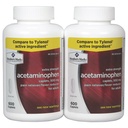 Miembros marcan acetaminofeno, 1200 cápsulas, alivio de dolor, 500 mg