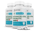Laboratorios Justificados (3 Pack) Mejor Respiración Max 40 Billones CFU Probiótico Soporte Oral 180 cápsulas