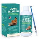 Selenio líquido para la aves apoya la función muscular Estrés respuesta equilibrio inmunológico Apoyo antioxidante adecuado para toda la poesía 3.4 fl oz